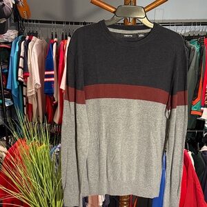 Men’s Sweater in Black, Red, and Gray
